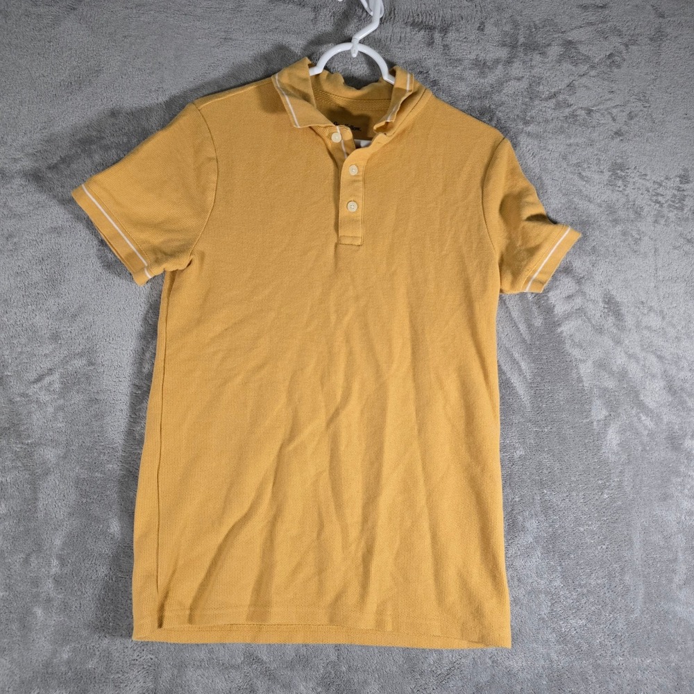 Goodfellow & Co. Polo Shirt White Trim Casual Short Sleeve‎ Size S